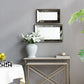 Antique Rectangle Mirror with Floral Accents