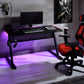 Dragi - Gaming Desk With USB - Black & Red