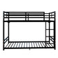 Bunk Bed with Ladder and High Guardrail
