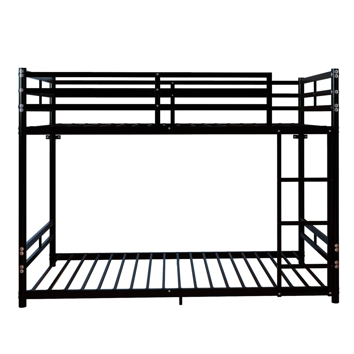 Bunk Bed with Ladder and High Guardrail