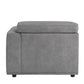 Alwin - Modular Rf Chaise - Dark Gray Fabric