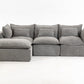 102.3" Width Cloud Couch Oversized Modular Sectional Sofa
