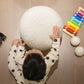 Luna 12" Round Sphere Accent Ball Throw Pillow