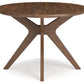 Lyncott - Round Dining Room Table - Brown