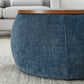 Round Storage Ottoman, 2 In 1 Function, End Table And Ottoman - view 17