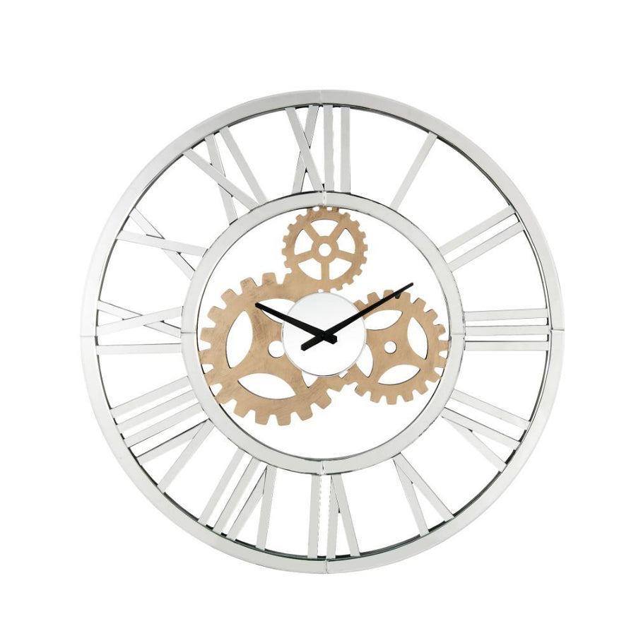 Dominic - Wall Clock - Mirrored