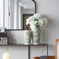 Ceramic Accent Vase With Floral Patterns