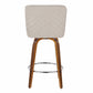 26" Contemporary Fixed-Height Counter Stool with Swivel