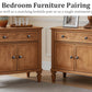Farmhouse Nightstand with Charging Station