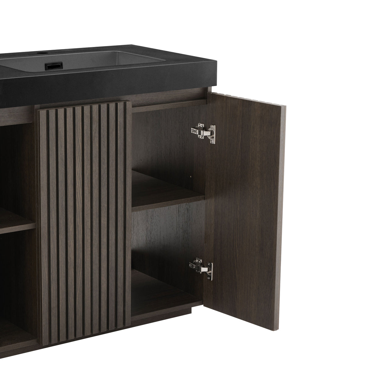 Galan 60" Smoked Bathroom Vanity