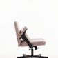 Pink Velvet Criss Cross Armrest Office Chair