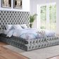 Contemporary Style Fully Upholstered Frame