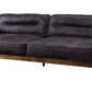 Silchester - Sofa - Antique Ebony Top Grain Leather