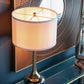 D15x29" Table Lamp with Glass Drum