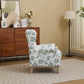 Modern Accent Chair with Retro Wood Legs
