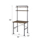 Ensata - Writing Desk - Rustic Oak & Black