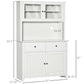 HOMCOM 63.5" Kitchen Buffet with Hutch