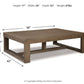 Cariton - Rectangular Cocktail Table - Gray