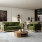 Knox 36" Modern Farmhouse Arm Chair, Olive