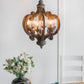 Farmhouse Chandelier, 6 Light Wood Chandelier Pendant Light Fixture With Adjustable Chain For Dining Room - view 13