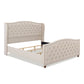 Marcella Upholstered Shelter Headboard Bed Set