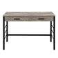 Disho - Writing Desk With USB - Light Weathered Oak & Black