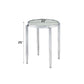 Abbe - End Table - Glass & Chrome