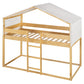 Twin Over Twin Wood Bunk Bed with Tent