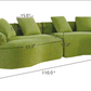 110-Inch Curved Sofa for Living Room, Oversized Recliner