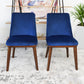 Clove Navy Blue Velvet Dining Chair Set of 2