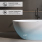 59" Solid Surface Matte Tub