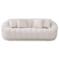 Maximilian - Modern Japandi Style Tight Back Boucle Couches - view 4