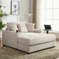 55" Oversized Chaise Lounger - Modern Style Sofa Couch