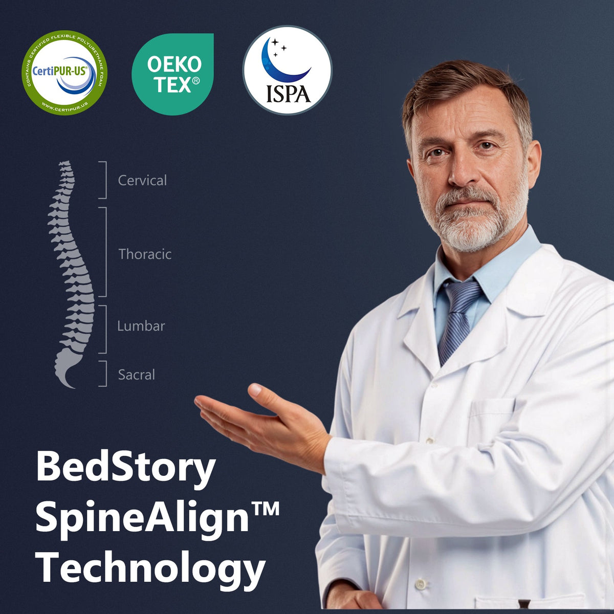 Bedstory Spine Align Pro 14" Twin Firm Mattress