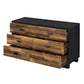 Eos - Dresser - Walnut & Black