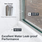 56"-60"W Semi-Frameless Double Sliding Shower Door
