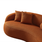 Drake Burnt Curvy Boucle Sofa