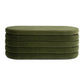 Fuji 49" Upholstered Oval Storage Bench