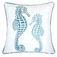 Blue Spa Seahorses Pillowcase