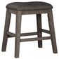 Caitbrook - Upholstered Stool (Set of 2) - Gray