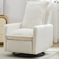 Swivel Rocker Recliner Chair, Teddy Fleece