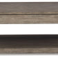 Loyaska - Lift Top Cocktail Table - Grayish Brown / White