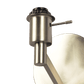 Nebula Brushed Nickel Base Wall Lamp with Rotary Switch