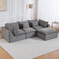 102.3" Width Cloud Couch Oversized Modular Sectional Sofa