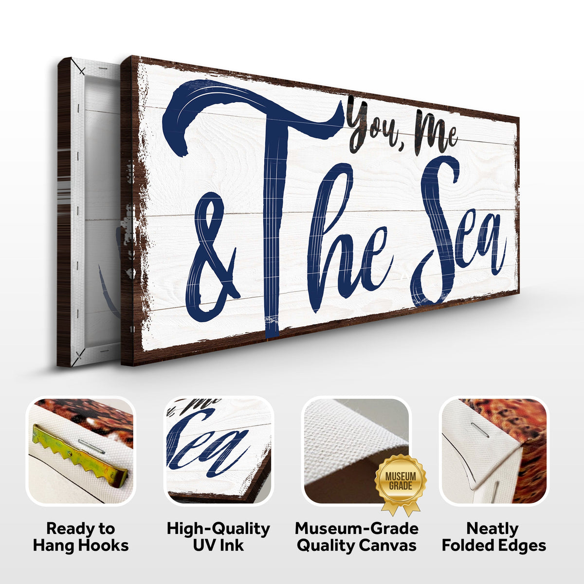 You, Me And The Sea Beach Sign II