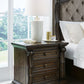 Maylee - Three Drawer Night Stand - Dark Brown