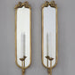 Set of 2 Bow-Top Mirrored Sconce