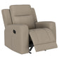 Slater Taupe Upholstered Recliner