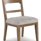 Cabalynn - Dining Uph Side Chair (Set of 2) - Oatmeal / Light Brown