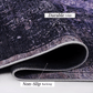 Maval Anthracite Washable Rug 2'6" x 10" Runner Rug